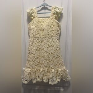 Rare Editions 
Yellow Lace Dress
NWT 
Size 10